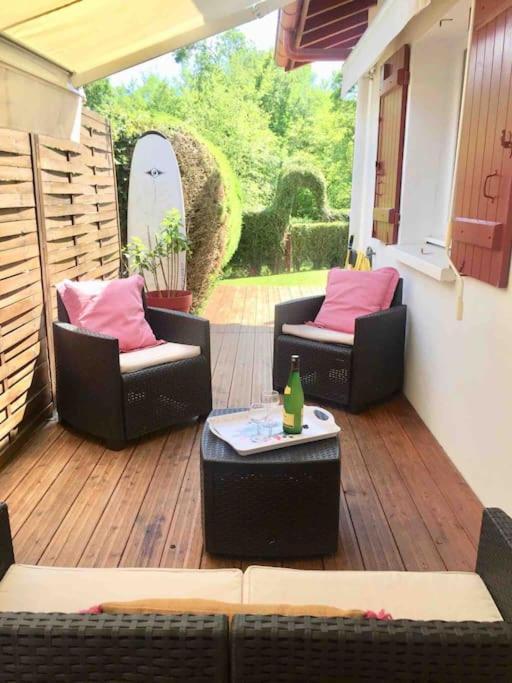 1Km Plage, Agreable Maison 6 Pers Classee 3* Hendaye Exteriör bild